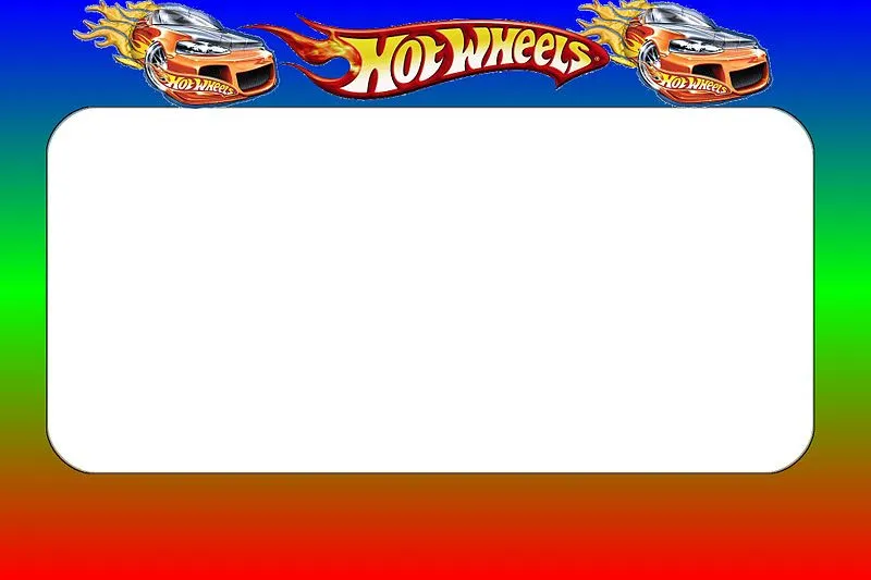 Etiquetas hot wheels para imprimir - Imagui