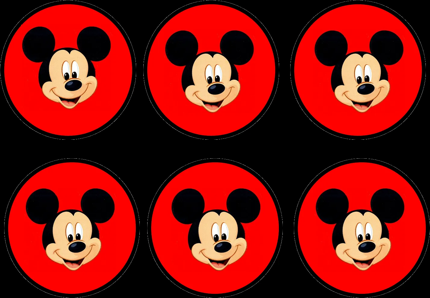 Mickey: Kit Rojo para Imprimir Gratis. | Ideas y material gratis ...