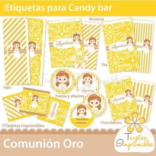 etiquetas-para-candy-bar-comunion-nena-1 | ♥Primera Comunión ...