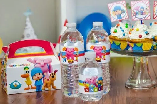 Etiquetas personalizadas para Fiesta Pocoyo!! Cupcake toppers ...