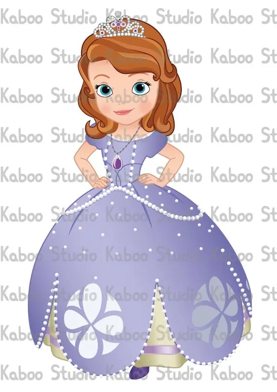 Instant Download Clipart Princess Sofia The First por KabooStudio