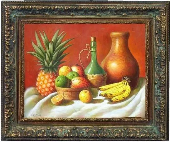 EUSEBIO vidal. Obra: bodegon de frutas dominicanas 2