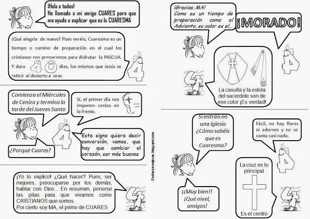 EVANGELIZANDO 2014: Cuaresma para niños -2° primaria