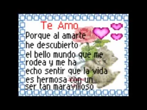 evelyn te quiero. mucho wmv - YouTube