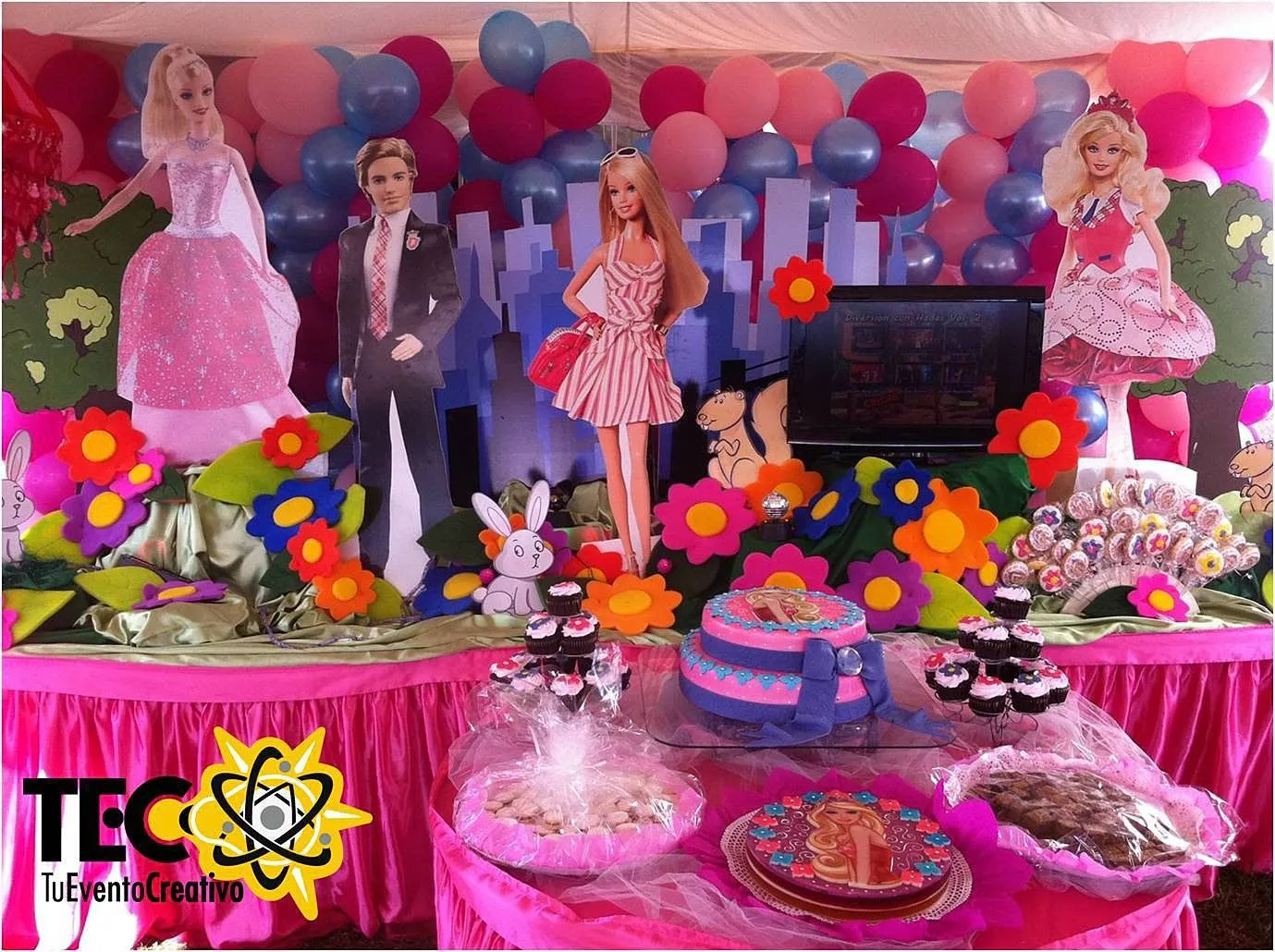 Tu Evento Creativo Produccion de eventos | Decoración Barbie