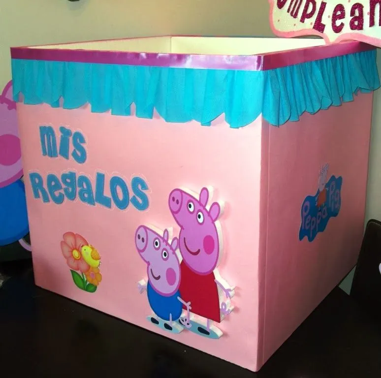 Eventos para tu Bebé: Caja para Regalos de la Cerdita Peppa