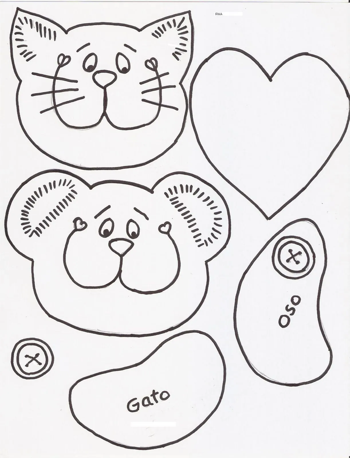 MOLDES DE CARITAS DE OSO - Imagui