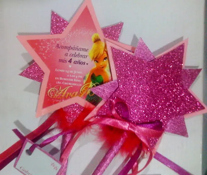 Events & Crafts.: Birthday Tinkerbell Invitaciones