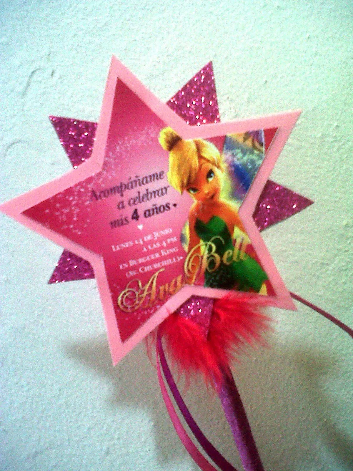 Events & Crafts.: Birthday Tinkerbell Invitaciones