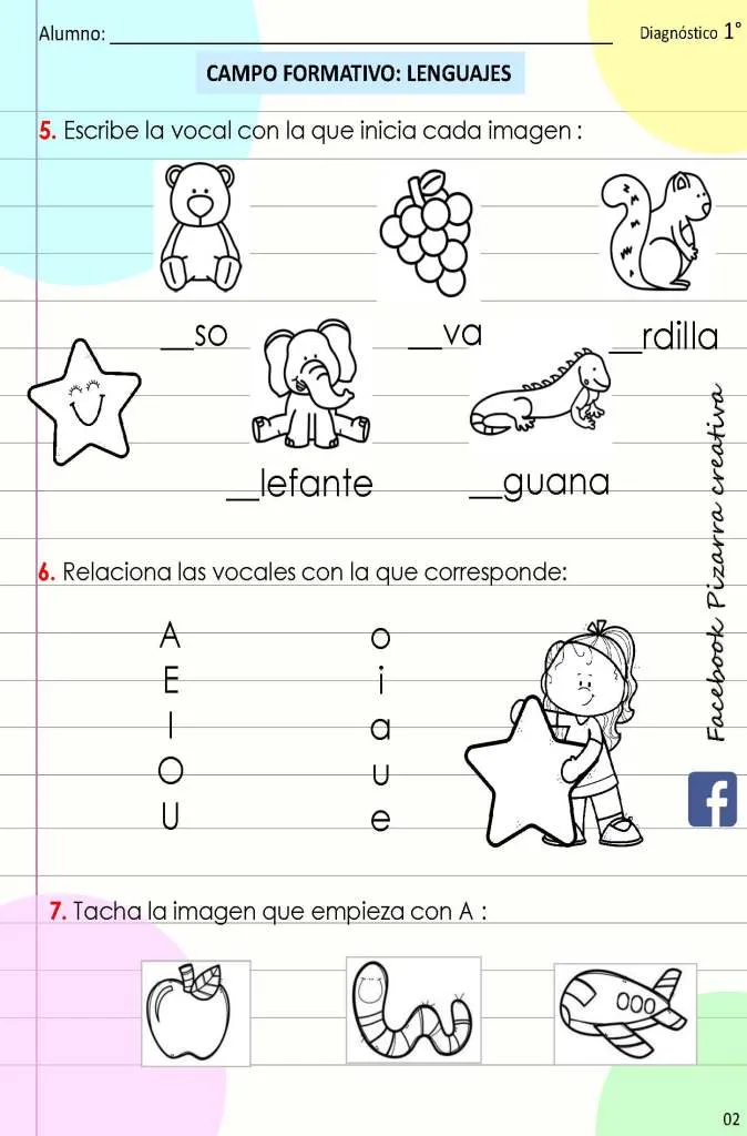 EXAMEN DIAGNÓSTICO PARA 1°GRADO Y 1º DE PRIMARIA 2023-2024 – Imagenes  Educativas