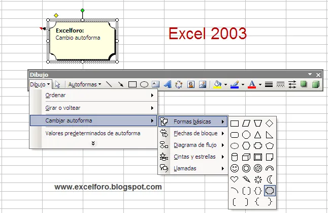 EXCEL FORO: EJERCICIOS, EJEMPLOS, SOLUCIONES, DUDAS: Cambiar forma ...