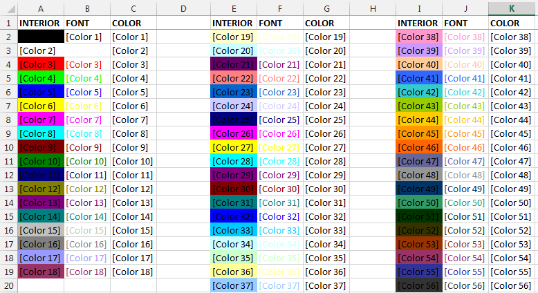 EXCELeINFO – Excel vba e información - Uso de colores en Excel con ...