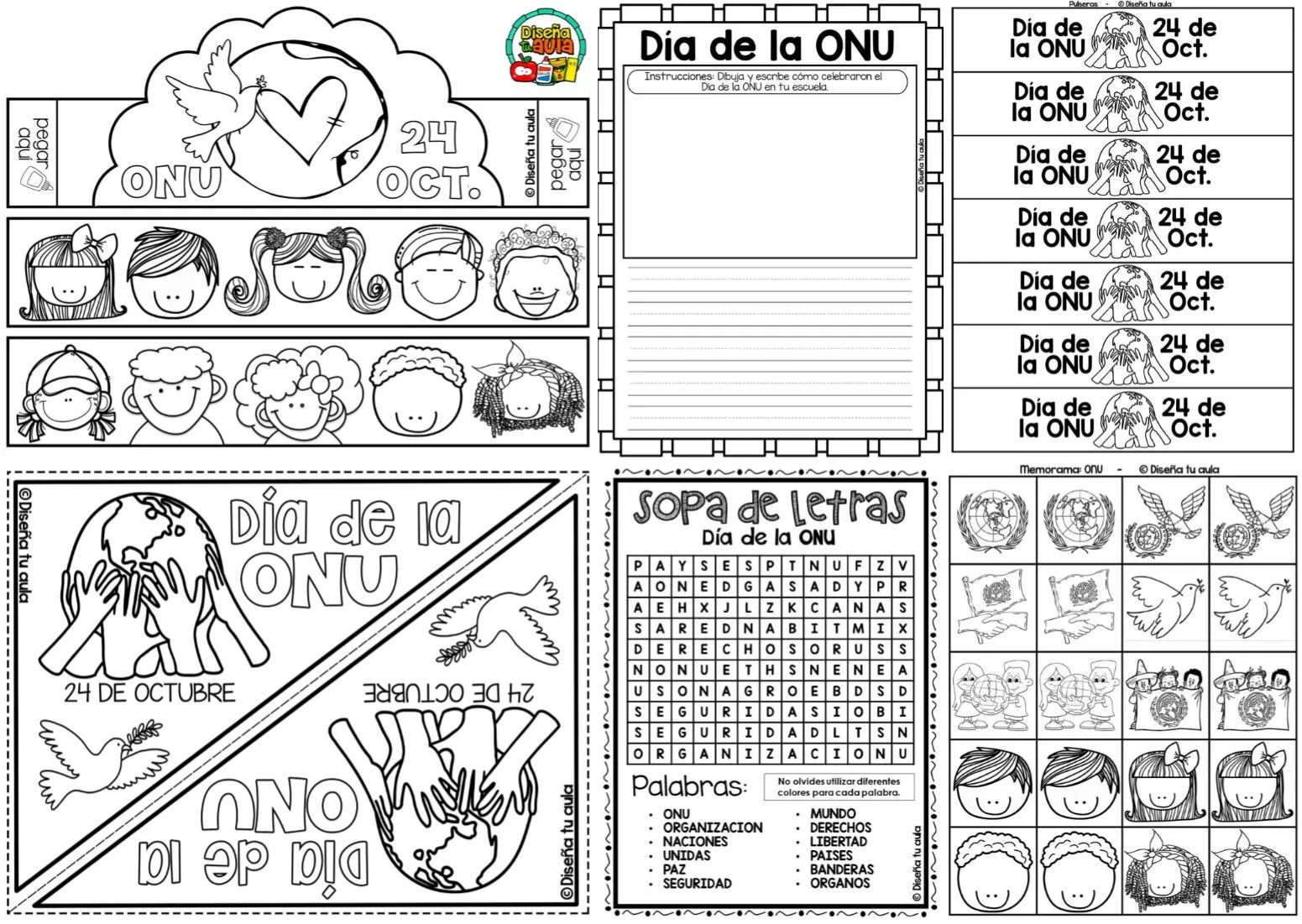 Excelentes y geniales actividades para trabajar en el día de la ONU 24 de  octubre | Educación Primaria