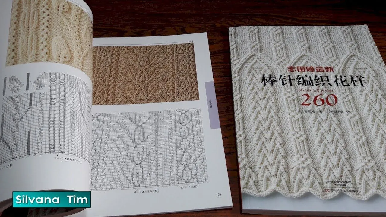 Exelentes Libros con Patrones de tejido con dos agujas / knittin patterns  Silvana Tim - YouTube