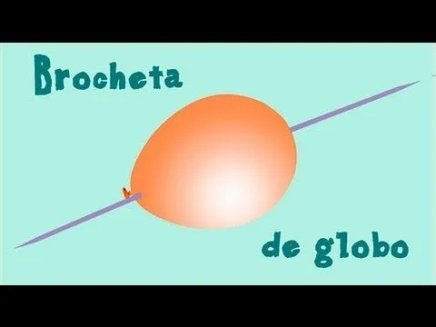 Experimentos para niños. Brocheta de globo - YouTube