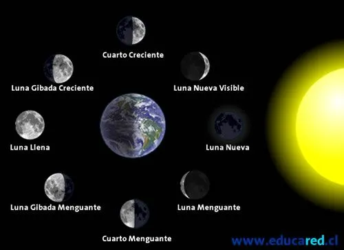 Explicacion fases de la luna para niños - Imagui