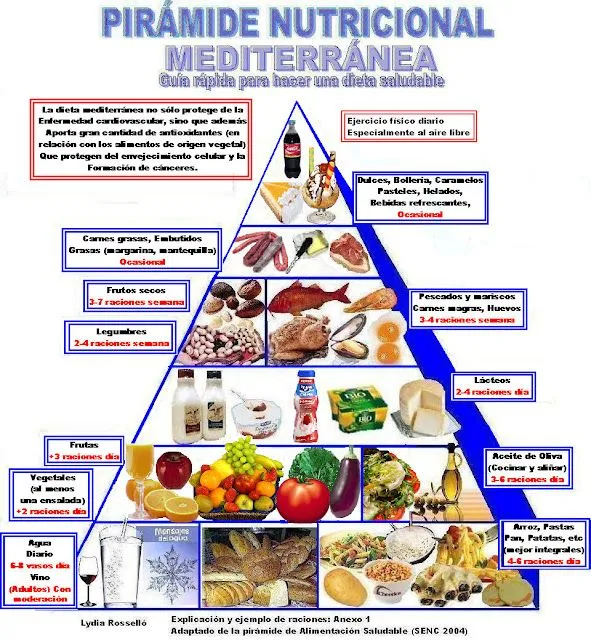 Pirámide alimenticia grande - Imagui