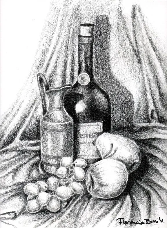 Dibujo a lapiz de frutas - Imagui