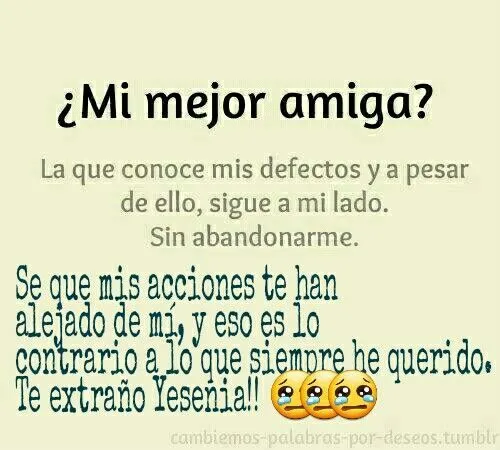 He expulsado a mi mejor amiga de mi vida, y todo por temor a ...