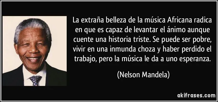 La extraña belleza de la música Africana radica en que es...