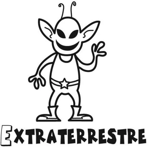 Imprimir dibujos para colorear : Extraterrestre