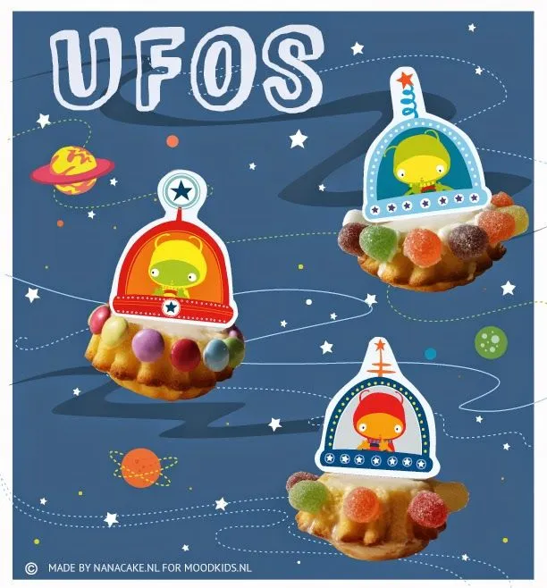 Extraterrestres: Toppers para Cupcakes para Imprimir Gratis ...