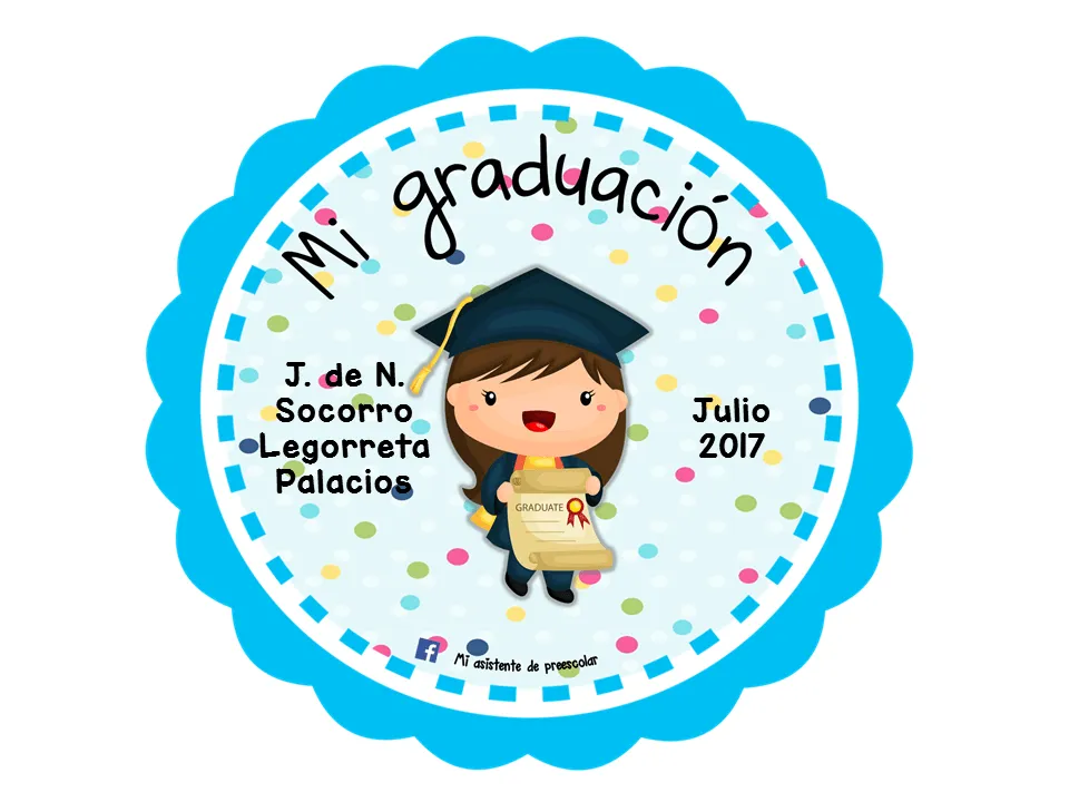 Fabuloso y lindo kit de graduación para preescolar | Material Educativo