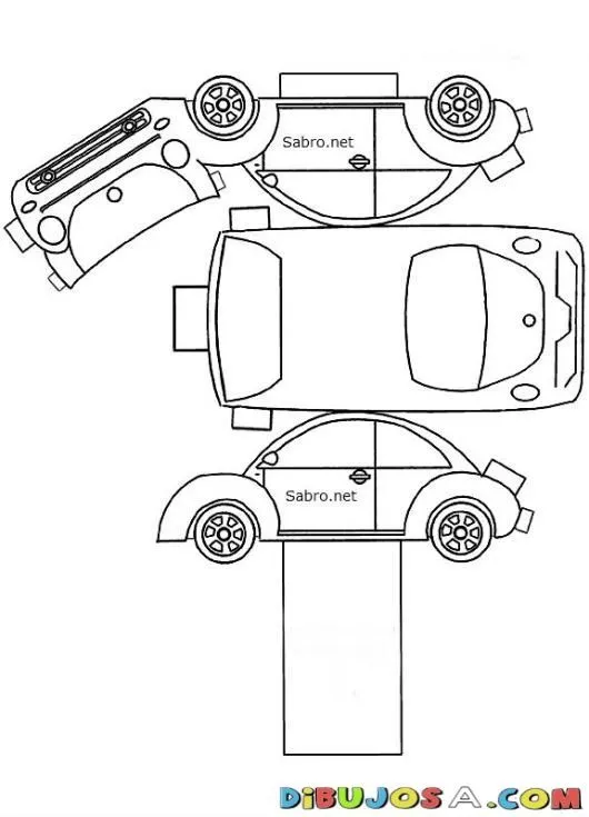 Fabulosos Moldes De NÚmeros En 3d Para Imprimir Y Armar C5E | Carros para  colorear, Manualidades, Imprimir sobres