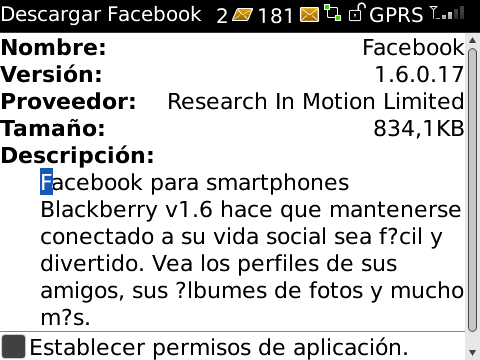 Facebook 1.6 ya disponible para su descarga | miBlackBerry.com ...