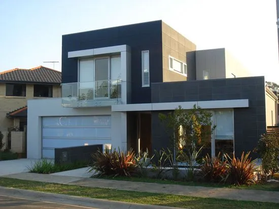 FACHADAS DE CASAS Y CASAS POR DENTRO: Fachada moderna de Casas ...