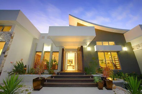 FACHADAS DE CASAS CON ESTILO : DECORACION CON ESTILO MODA Y BELLEZA