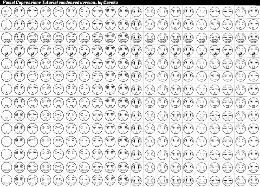 Facial expression condensed by careko on DeviantArt