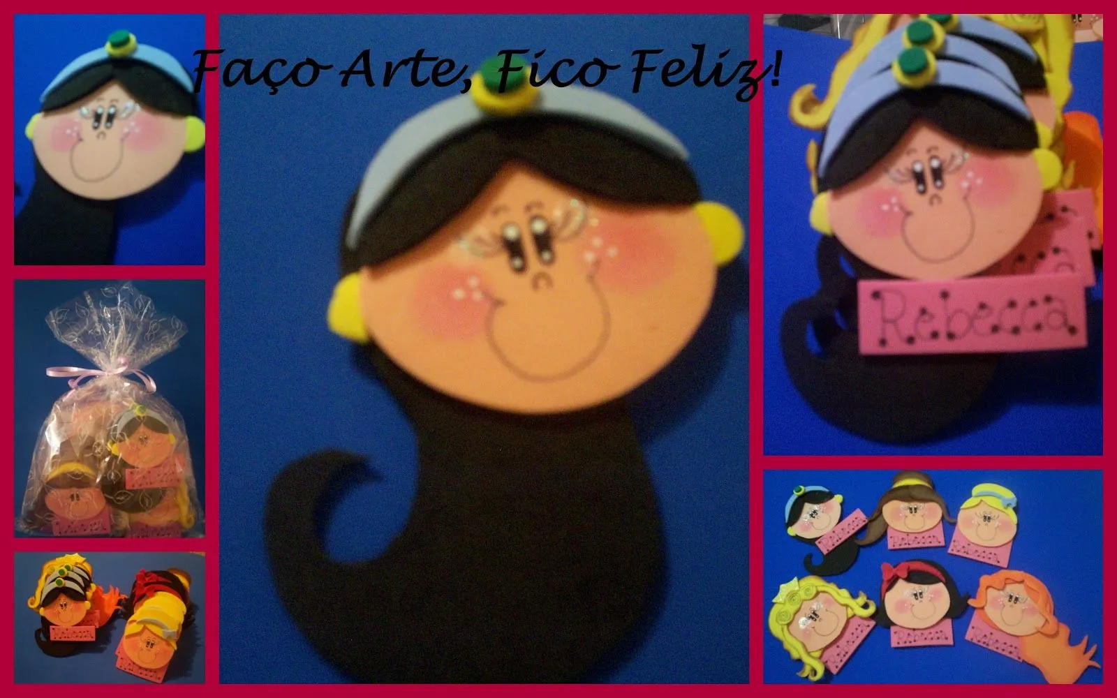 Faço Arte Fico Feliz!: APLIQUES DE PRINCESAS EM E.V.A