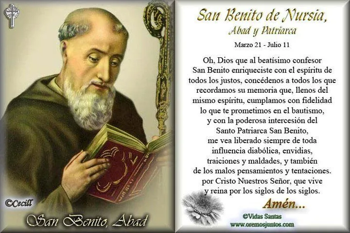 Oracion a San Benito | SANTORAL CATOLICO: Oraciones a San Benito ...