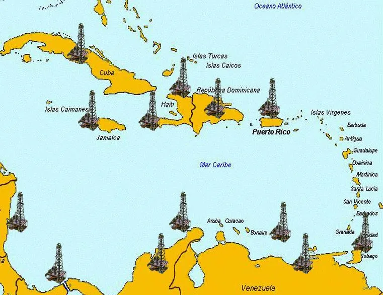 Toda la faja Caribeña llena de Petroleo desde Haiti hasta Puerto ...