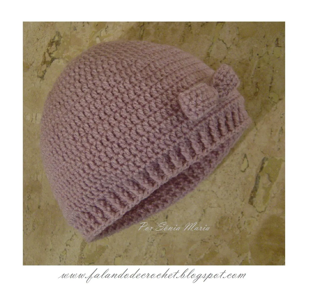 FALANDO DE CROCHET: GORRO DE CROCHE PARA BEBE