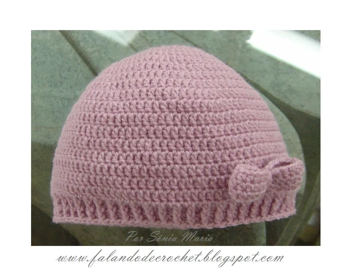 FALANDO DE CROCHET: GORRO DE CROCHE PARA BEBE