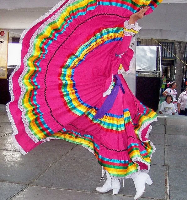 Faldeo vestido de Jalisco | ❄ Folklorico | Pinterest