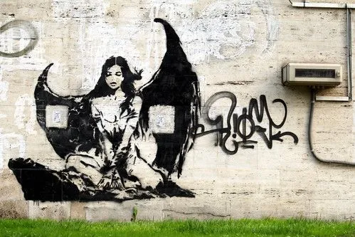 fallen angel graffiti | Flickr - Photo Sharing!