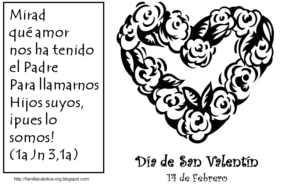 Familia Católica: Celebra el día de San Valentín en familia