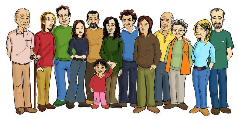 Familia monoparental para colorear - Imagui