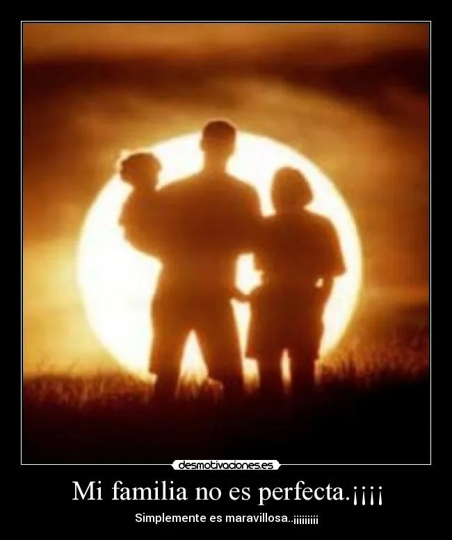 Mi familia no es perfecta.¡¡¡¡ | Desmotivaciones