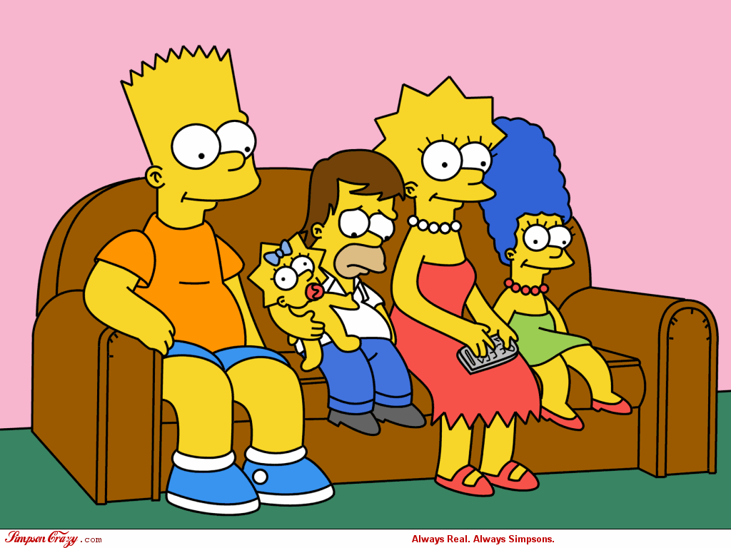 FONDOS DE LOS SIMPSON: foto de la familia de los simpsons muy graciosa