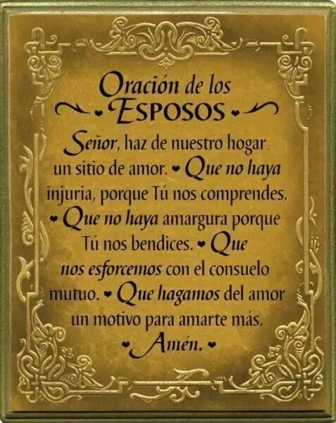 Oracion de los esposos. | PARA ORAR Y REFLEXIONAR | Pinterest