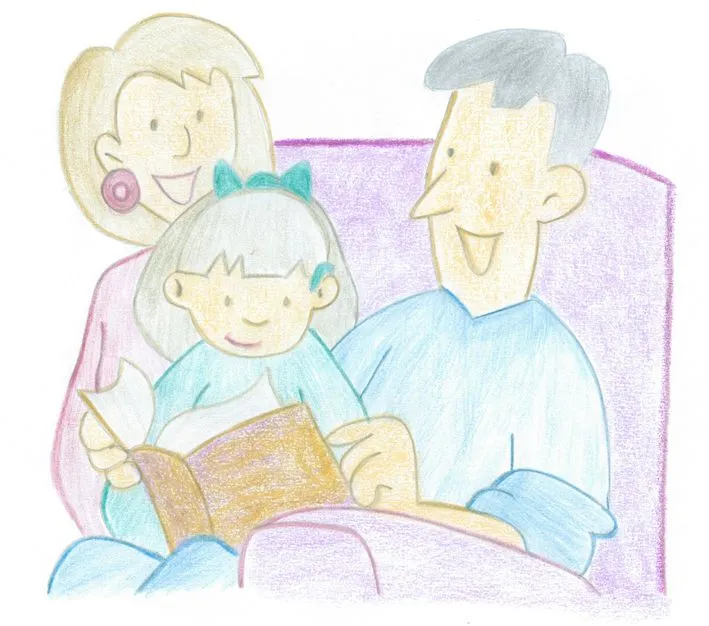 Familias leyendo libros - Imagui