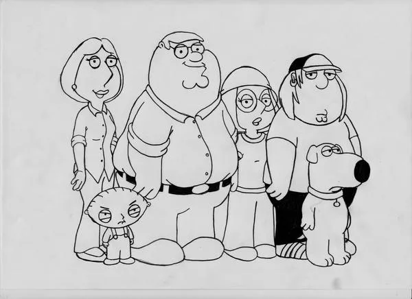 Family guy BW by zombietimmy on deviantART