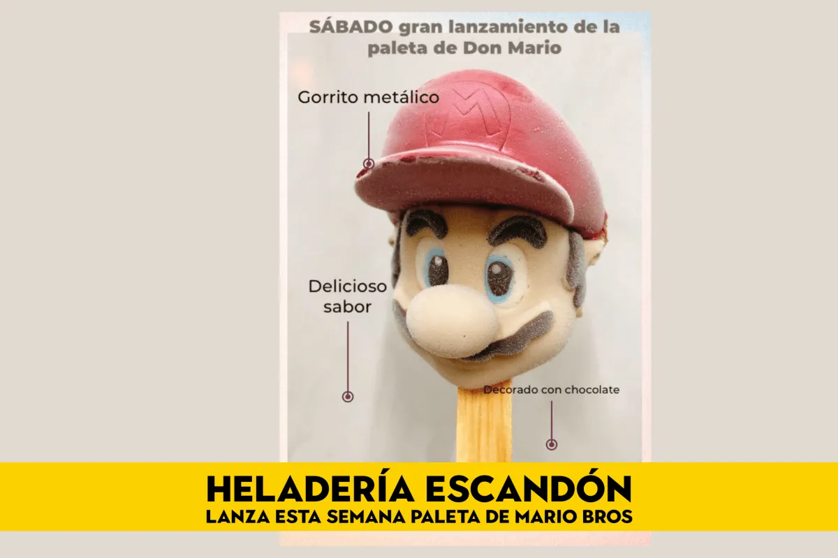 Eres fan de Mario Bros? ¡La Heladería Escandón tiene esta paleta edición  especial para ti para ti!