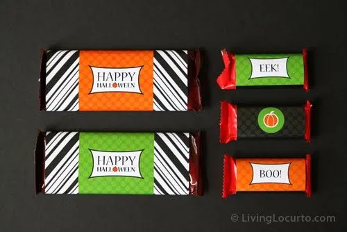 Fancy Party Art: Halloween Ideas y Gratis Candy Bar Wrappers ...