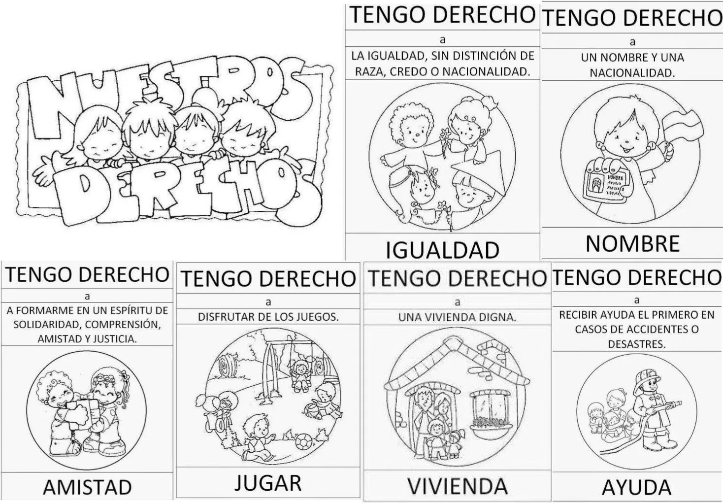 Fantásticos diseños para conocer los derechos de los niños y las niñas |  Educación Primaria