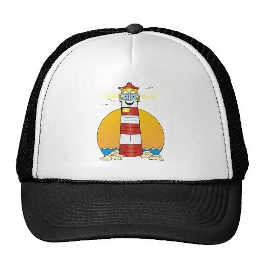 Faro del dibujo animado de Jesús Gorras de Zazzle.